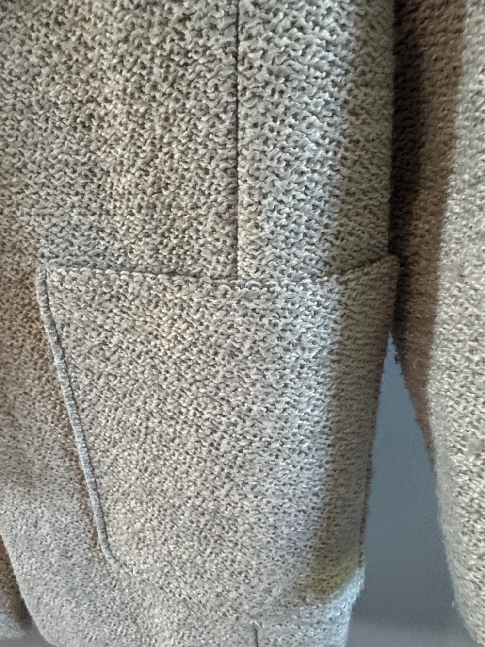 ASOS Textured Cozy Oversized Notch Lapel Blazer Coat - Size 6 - Picture 3 of 5
